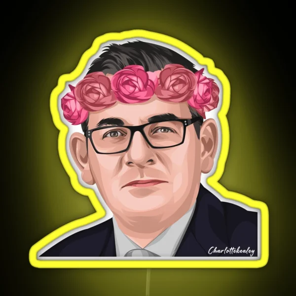 Daniel Andrews Flower Crown RGB Neon Sign