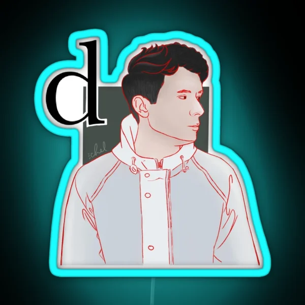 Daniel Howell And His Weird Half Translucent Coat RGB Neon Sign