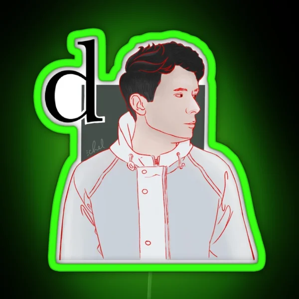 Daniel Howell And His Weird Half Translucent Coat RGB Neon Sign