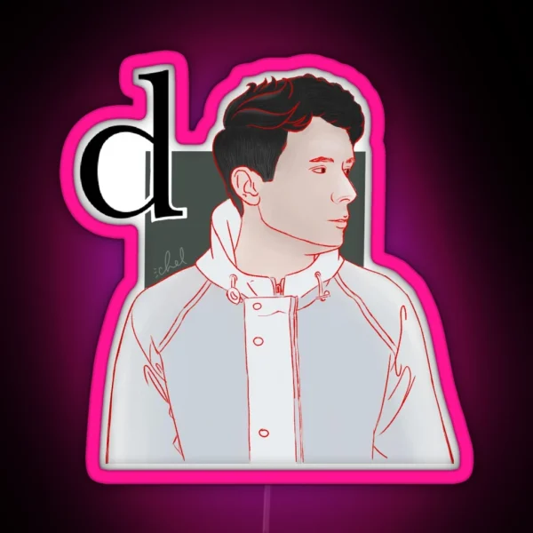 Daniel Howell And His Weird Half Translucent Coat RGB Neon Sign