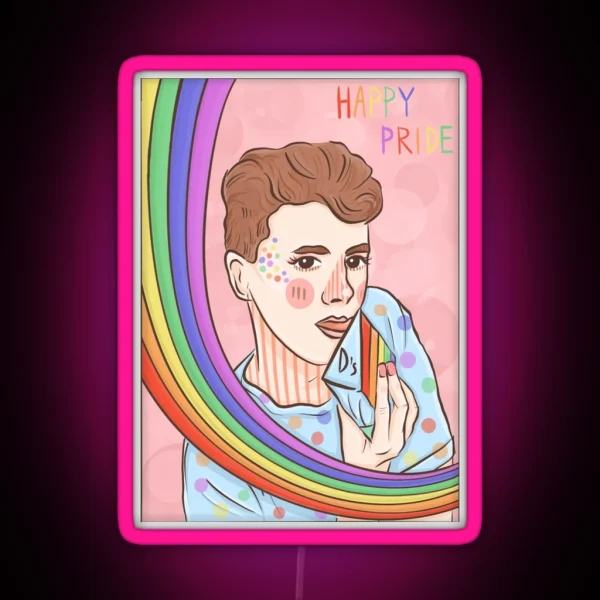 Daniel Howell Happy Pride RGB Neon Sign