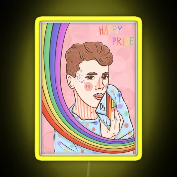 Daniel Howell Happy Pride RGB Neon Sign