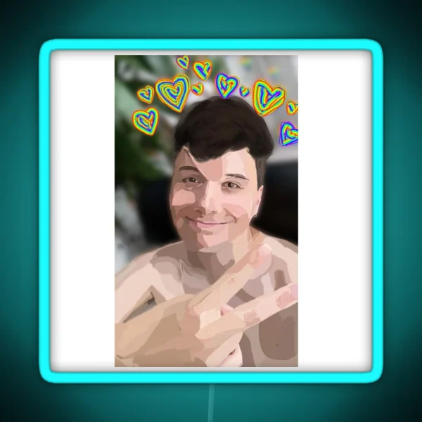Daniel Howell RGB Neon Sign