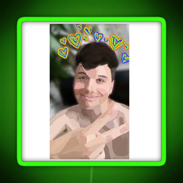 Daniel Howell RGB Neon Sign