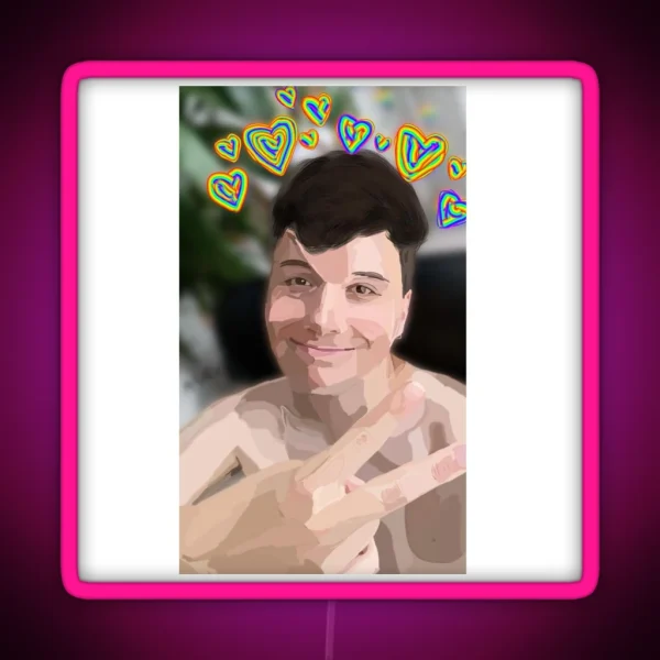 Daniel Howell RGB Neon Sign