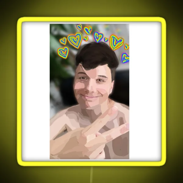 Daniel Howell RGB Neon Sign