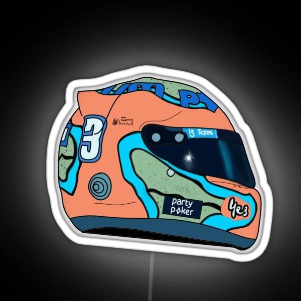 Daniel Ricciardo 2022 Helmet RGB Neon Sign