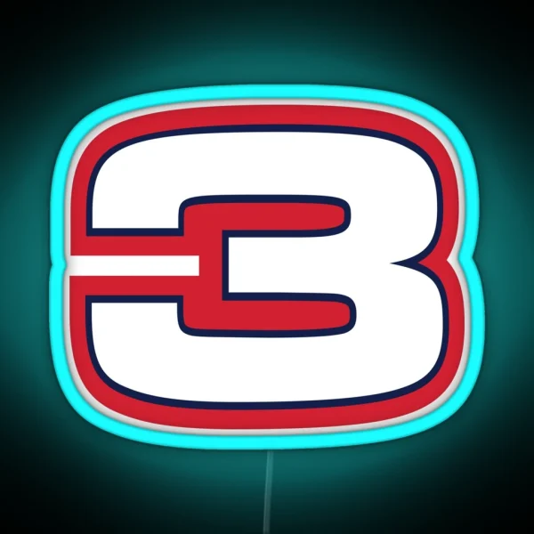 Daniel Ricciardo 3 Redbull RGB Neon Sign