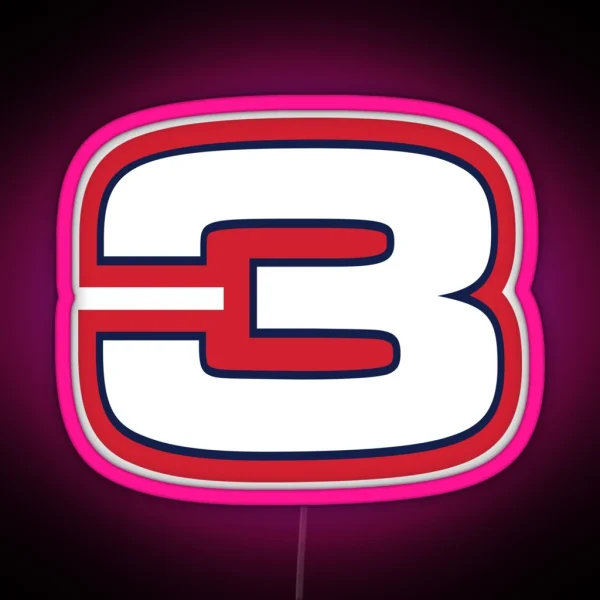 Daniel Ricciardo 3 Redbull RGB Neon Sign