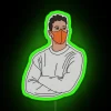 Daniel Ricciardo Arms Crossed RGB Neon Sign - Image 4