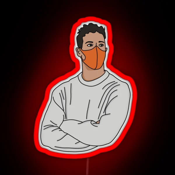 Daniel Ricciardo Arms Crossed RGB Neon Sign