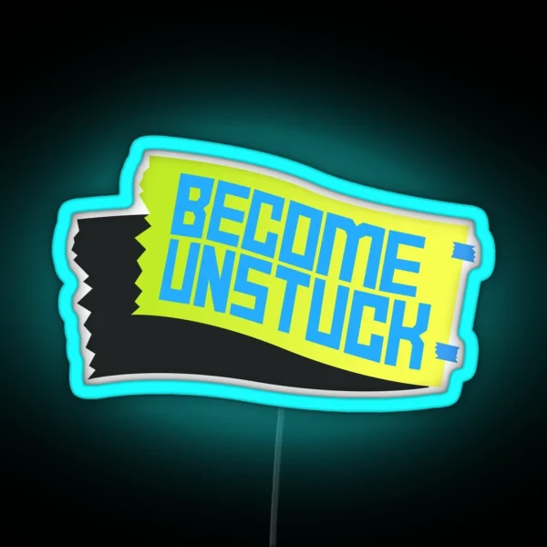 Daniel Ricciardo Become Unstuck RGB Neon Sign