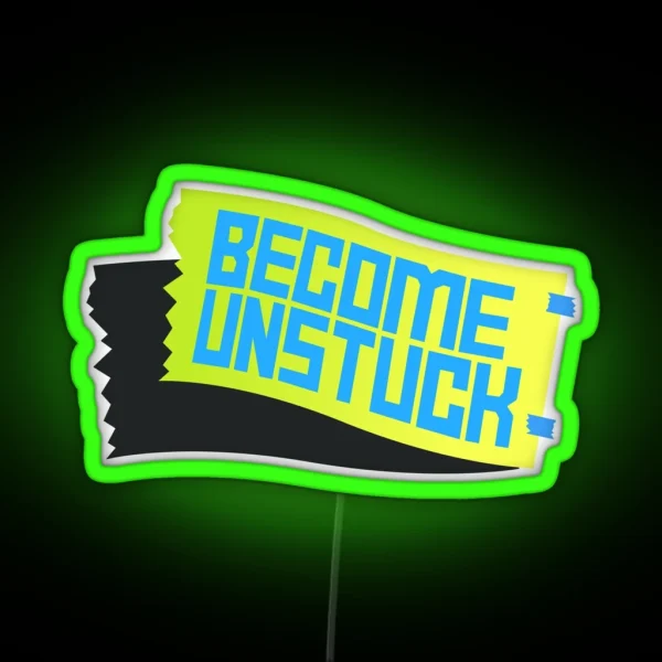 Daniel Ricciardo Become Unstuck RGB Neon Sign