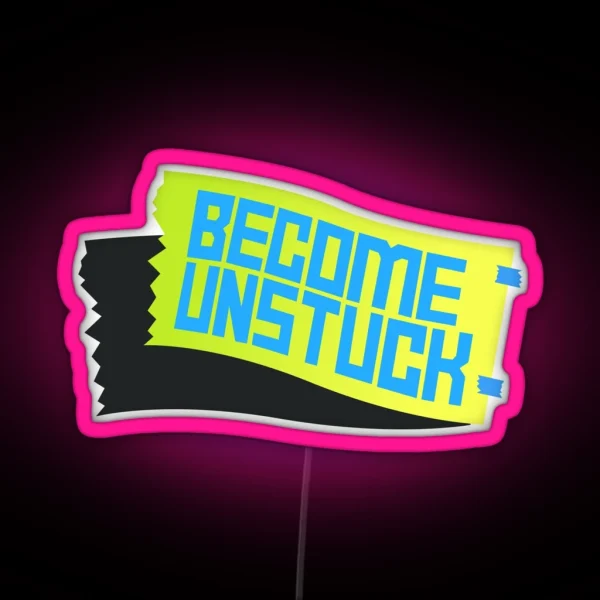Daniel Ricciardo Become Unstuck RGB Neon Sign
