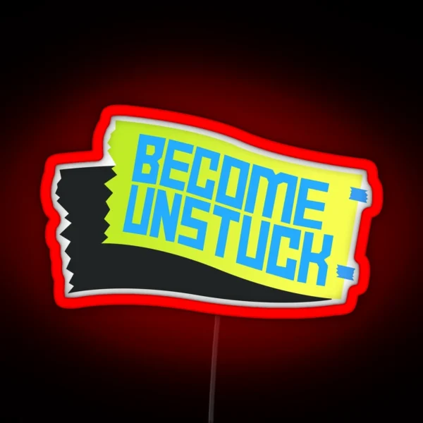 Daniel Ricciardo Become Unstuck RGB Neon Sign