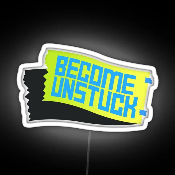 Daniel Ricciardo Become Unstuck RGB Neon Sign