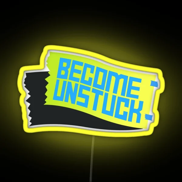 Daniel Ricciardo Become Unstuck RGB Neon Sign