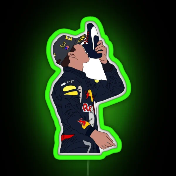 Daniel Ricciardo First Place Shoey RGB Neon Sign