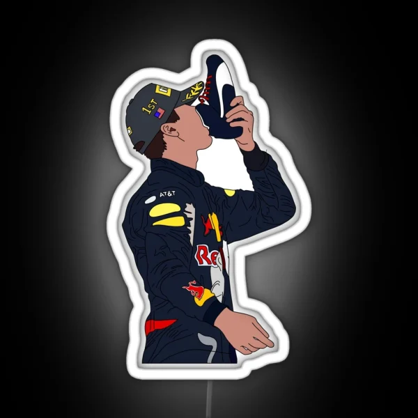 Daniel Ricciardo First Place Shoey RGB Neon Sign