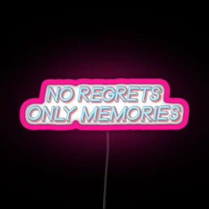 Daniel Ricciardo No Regrets Only Memories RGB Neon Sign