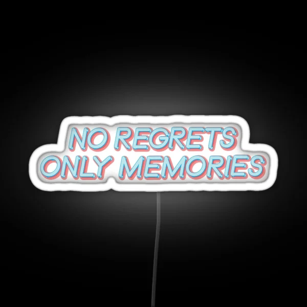 Daniel Ricciardo No Regrets Only Memories RGB Neon Sign