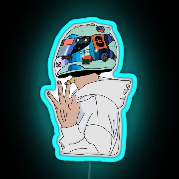 Daniel Ricciardo Number 3 2021 RGB Neon Sign