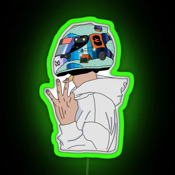 Daniel Ricciardo Number 3 2021 RGB Neon Sign