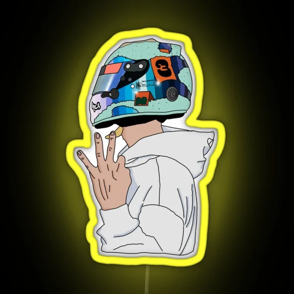 Daniel Ricciardo Number 3 2021 RGB Neon Sign