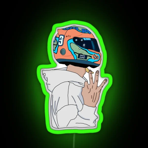 Daniel Ricciardo Number 3 2022 RGB Neon Sign
