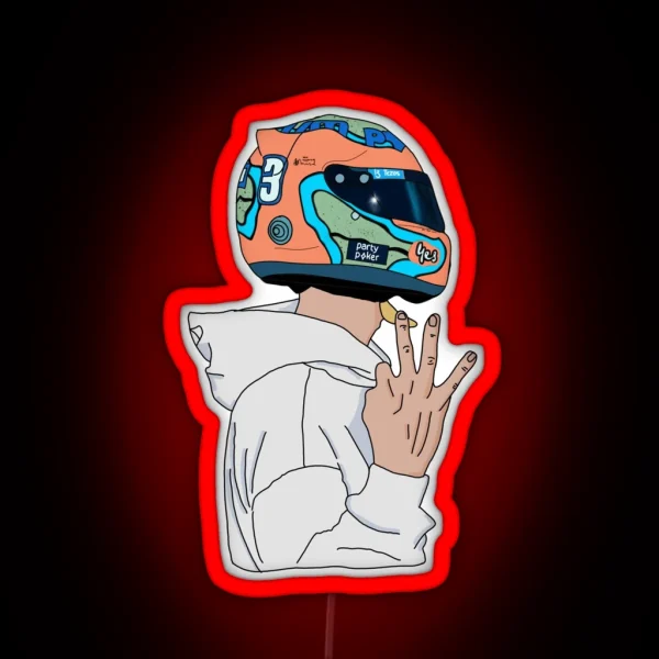 Daniel Ricciardo Number 3 2022 RGB Neon Sign