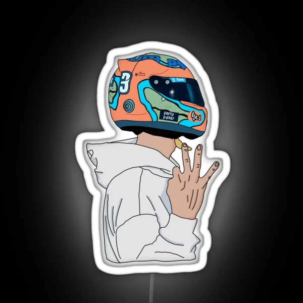 Daniel Ricciardo Number 3 2022 RGB Neon Sign