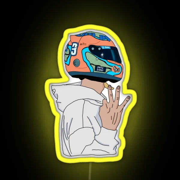 Daniel Ricciardo Number 3 2022 RGB Neon Sign