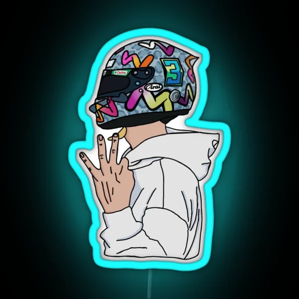 Daniel Ricciardo Number 3 RGB Neon Sign