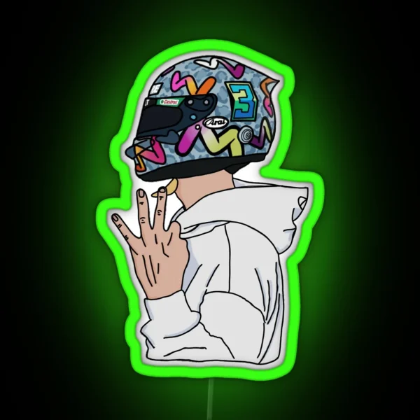 Daniel Ricciardo Number 3 RGB Neon Sign