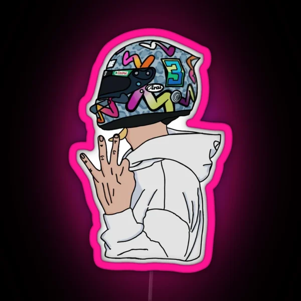Daniel Ricciardo Number 3 RGB Neon Sign