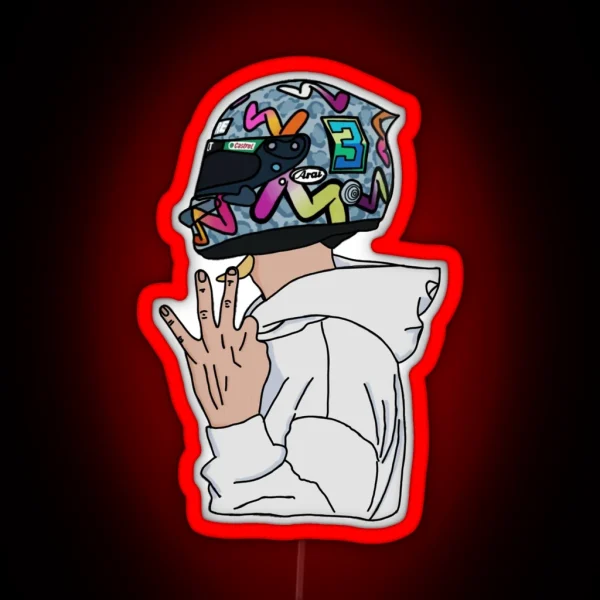 Daniel Ricciardo Number 3 RGB Neon Sign