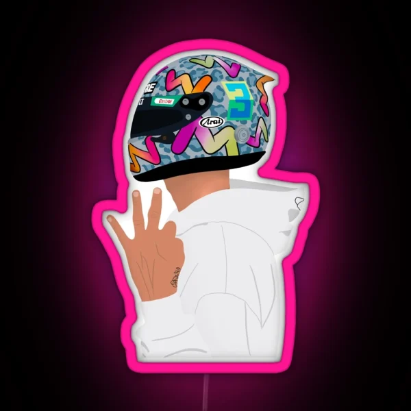Daniel Ricciardo Number 3 RGB Neon Sign