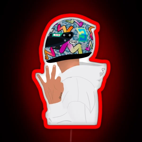 Daniel Ricciardo Number 3 RGB Neon Sign