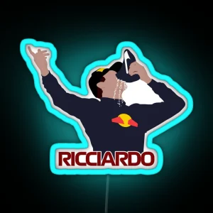 Daniel Ricciardo Shoey RGB Neon Sign