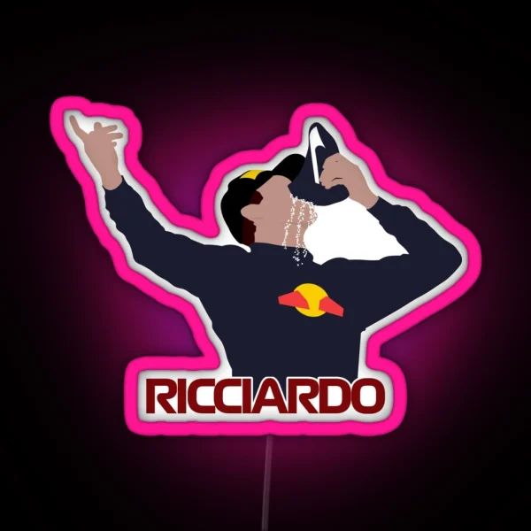 Daniel Ricciardo Shoey RGB Neon Sign