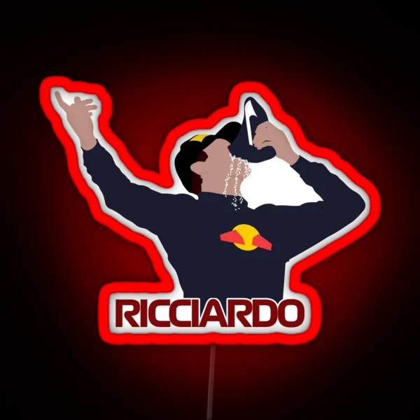 Daniel Ricciardo Shoey RGB Neon Sign