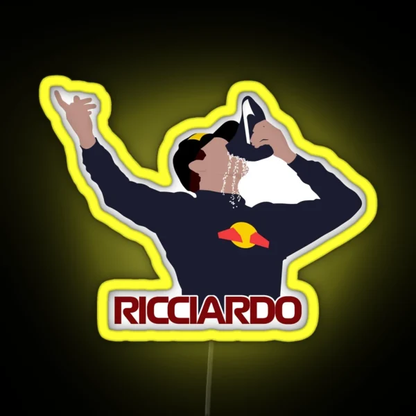 Daniel Ricciardo Shoey RGB Neon Sign