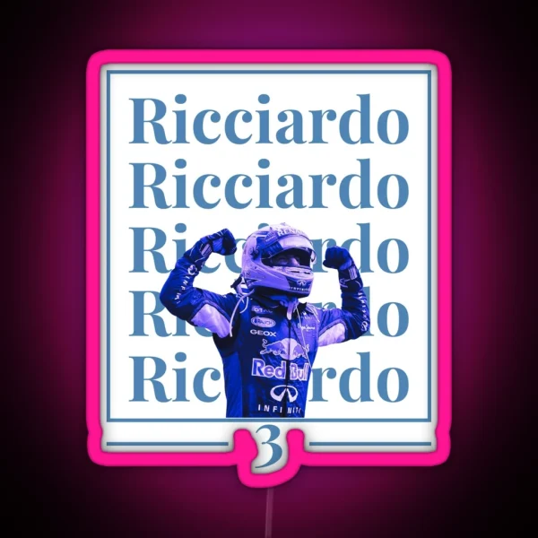 Daniel Ricciardo The Unstoppable F1 Legend Racing Danny Ric RGB Neon Sign