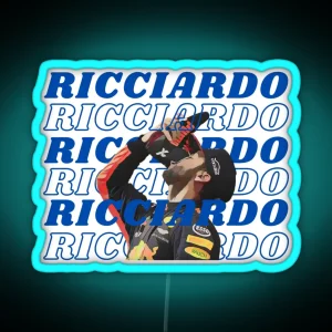 Daniel Ricciardo The Unstoppable F1 Legend Racing Danny Ric RGB Neon Sign