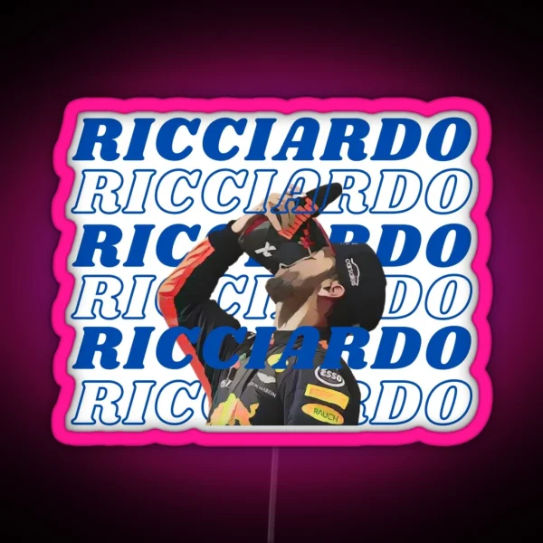 Daniel Ricciardo The Unstoppable F1 Legend Racing Danny Ric RGB Neon Sign