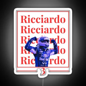 Daniel Ricciardo The Unstoppable F1 Legend Racing Danny Ric RGB Neon Sign