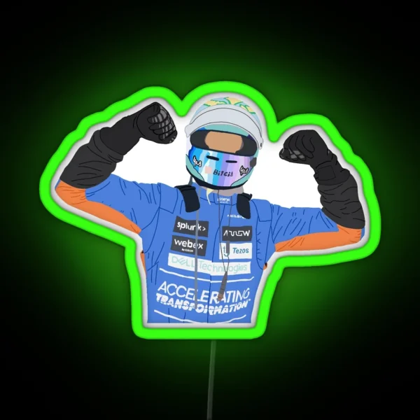 Daniel Ricciardo Win RGB Neon Sign