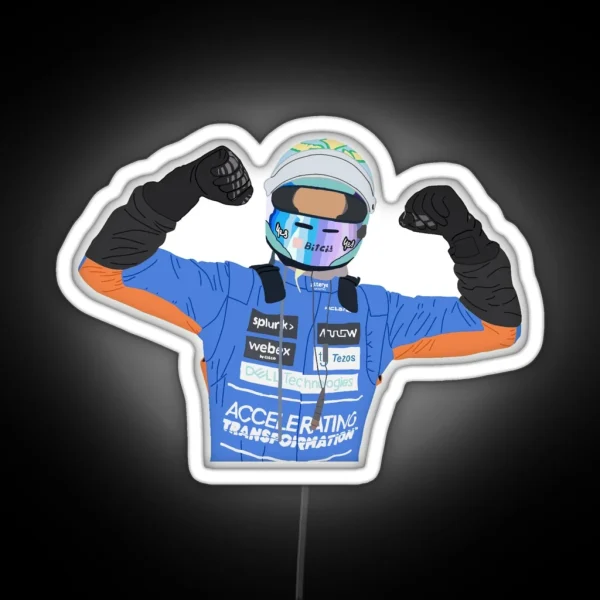 Daniel Ricciardo Win RGB Neon Sign