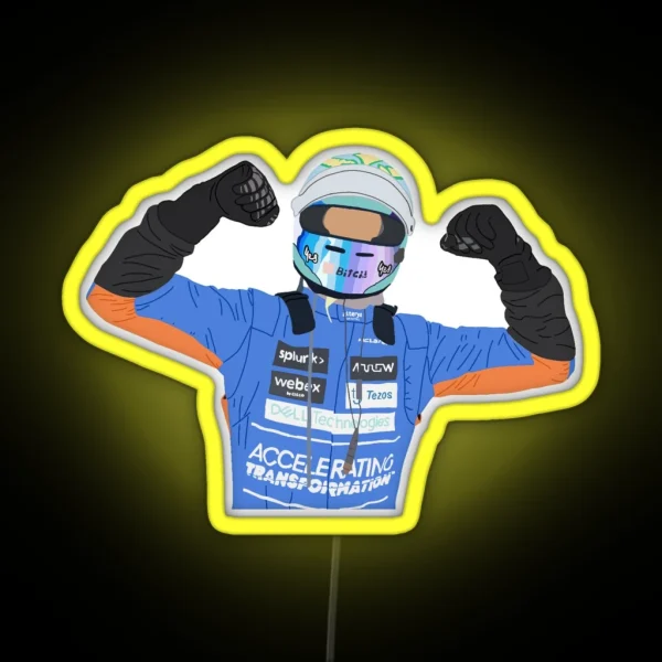 Daniel Ricciardo Win RGB Neon Sign