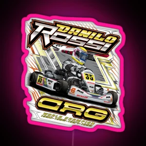 Danilo Rossi CRG Kart World Champion RGB Neon Sign